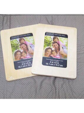 ArtMinds Unfinished Frame 4x6 in. Set of 2 Portrait or Landscape Natural Finish